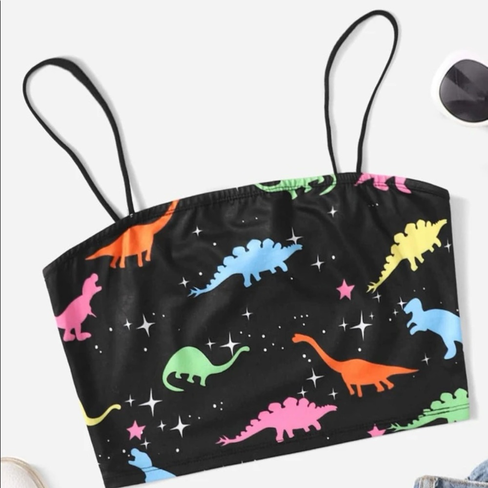 Star & Dinosaur Print Cami Top